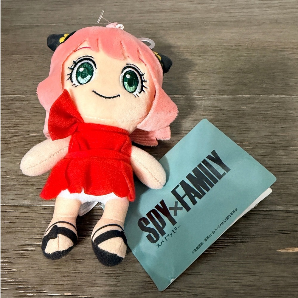Sega Spy x Family Anya Forger Plush 6" Red Dress Stuffed Toy New With Tags